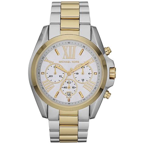 michael kors silver bradshaw watch|michael kors bradshaw chronograph watch.